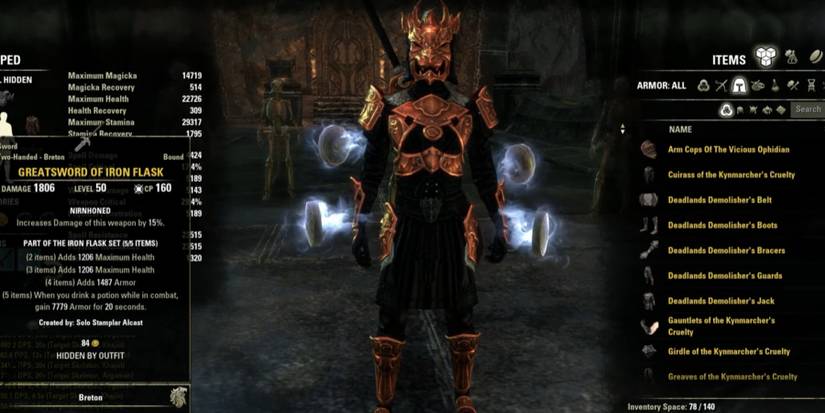 ESO Iron Flask Armor Set Guide