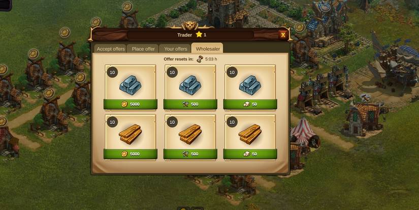 Elvenar image of the Wholesaler screen