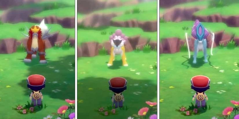 Pokemon Diamond and Pearl Entei, Raikou, Suicune