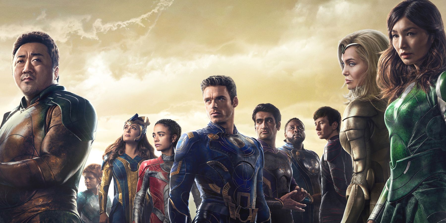 The Eternals in their MCU promotional poster