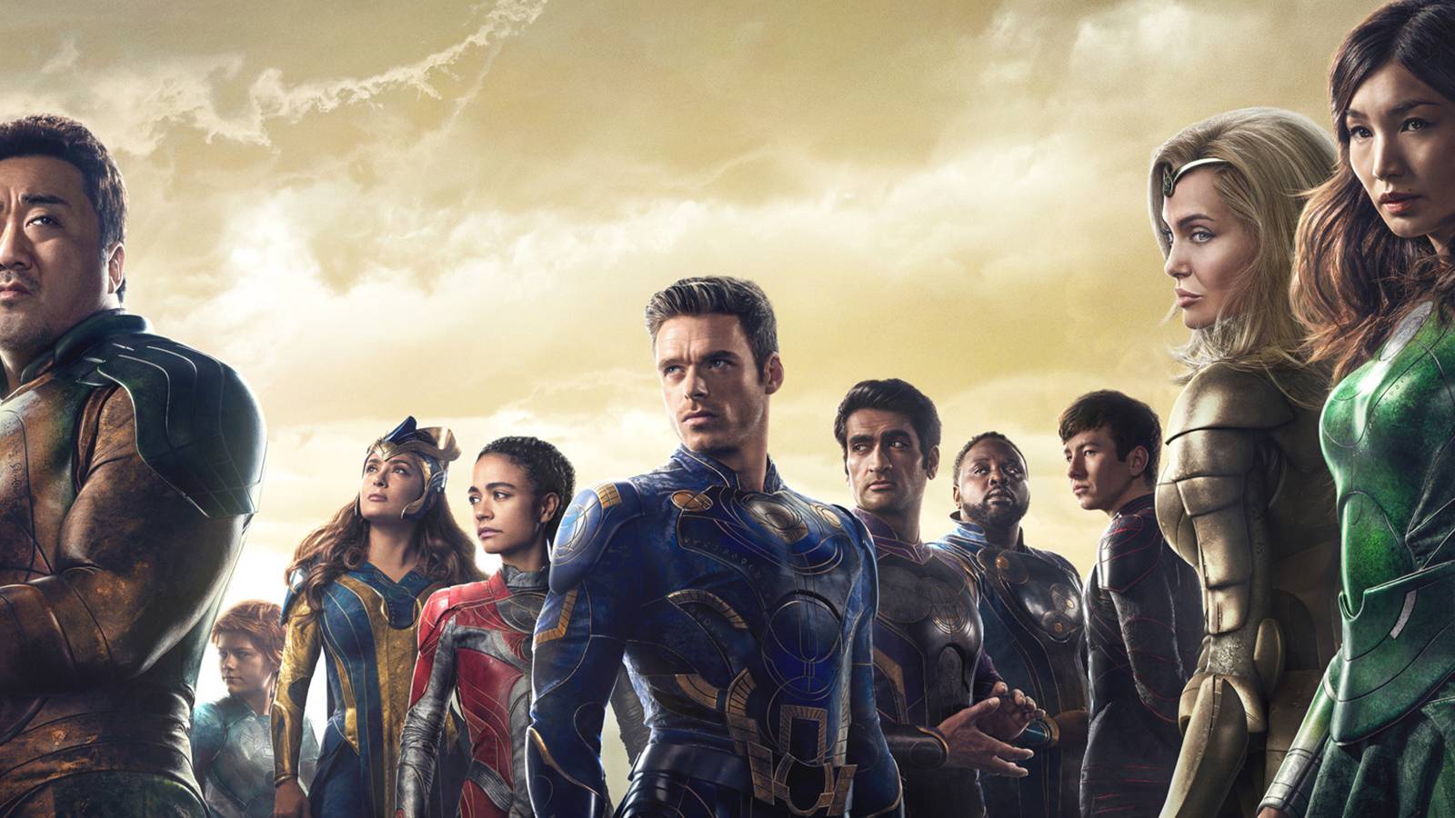 The Eternals in their MCU promotional poster
