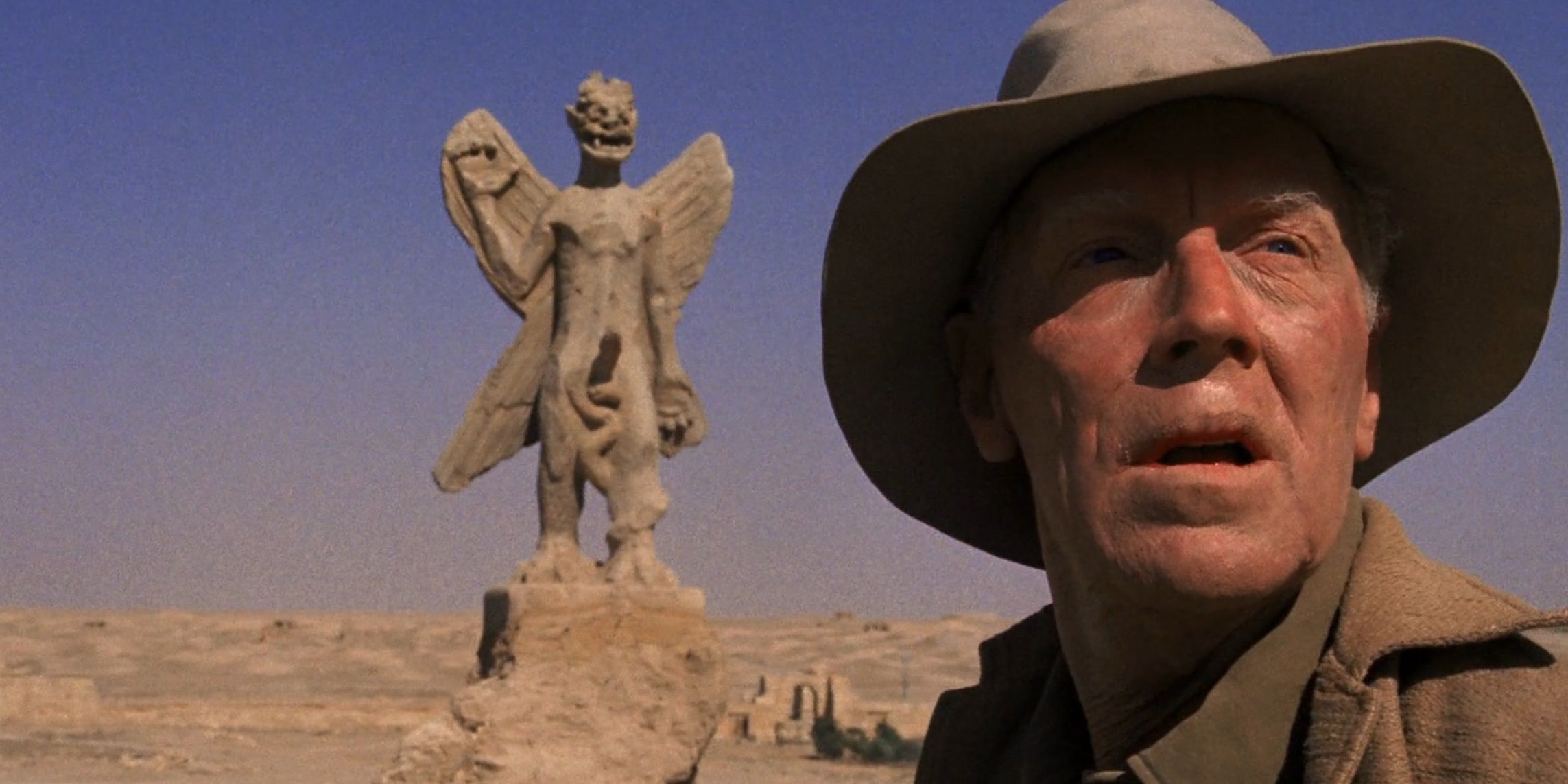 Father Merrin sees a statue of Pazuzu in the opening scene of The Exorcist