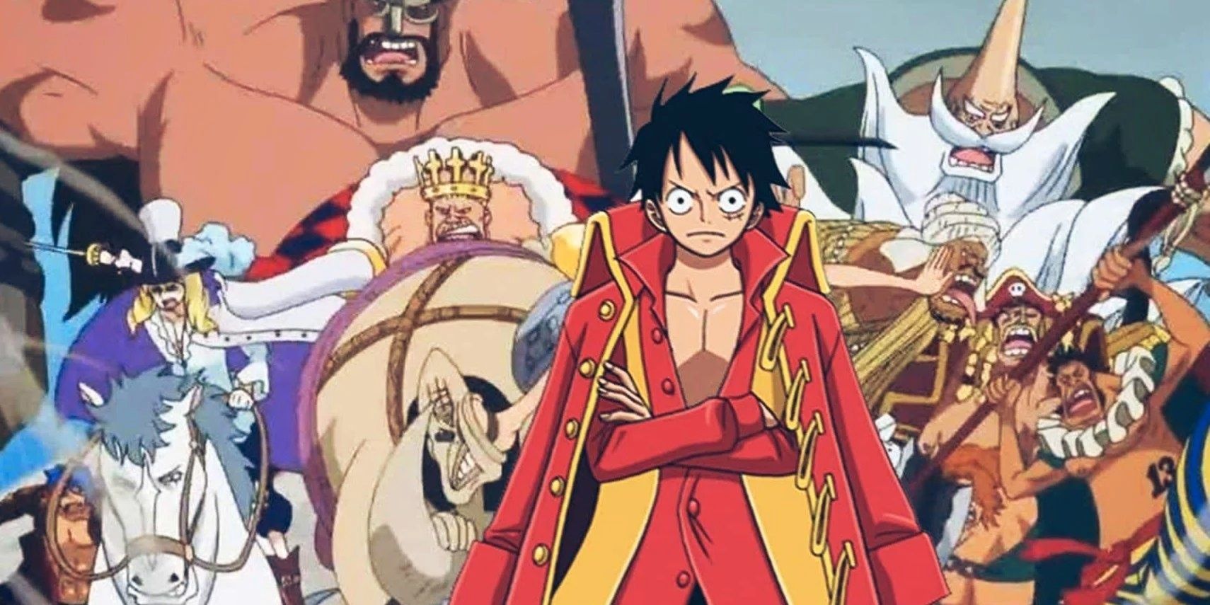 the Straw Hat Grand Fleet with Luffy