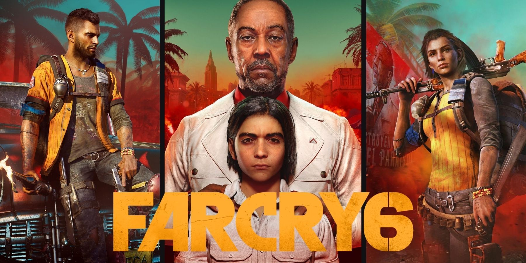 Far Cry 6 Poster Collage with Logo