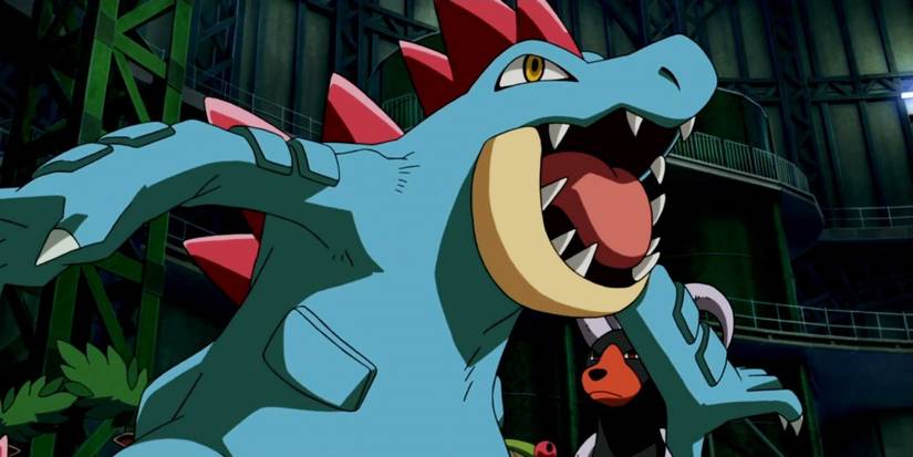 Pokemon Feraligatr roaring