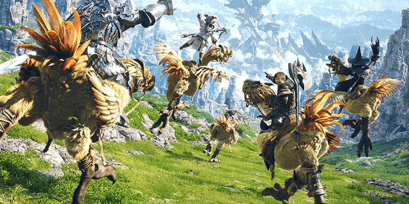 Final Fantasy 14 featureing Chocobos