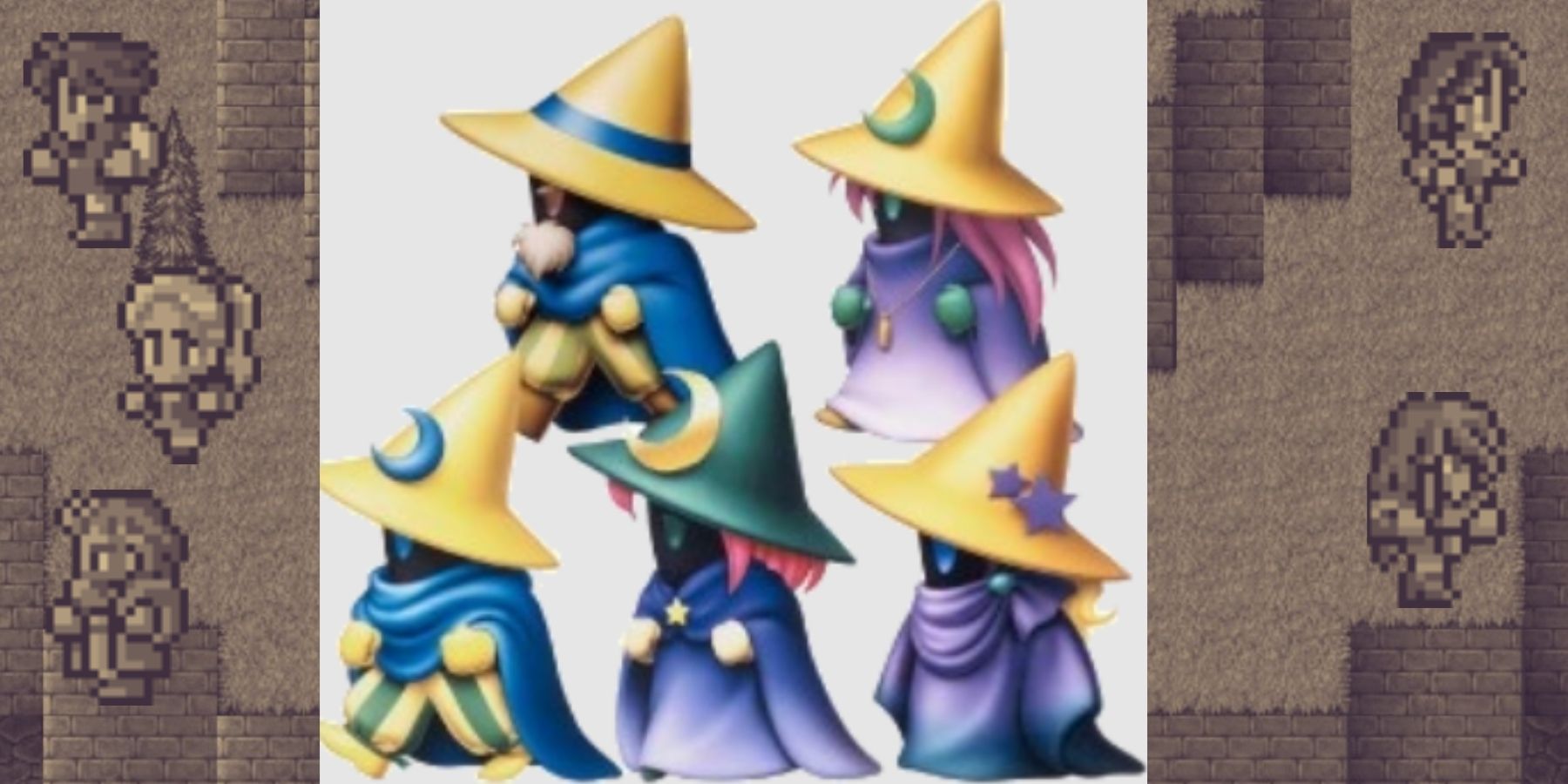 Final Fantasy 5 Black Mage Bartz Klauser Lenna Typhoon Faris Scherwiz Krile Galuf Baldesion