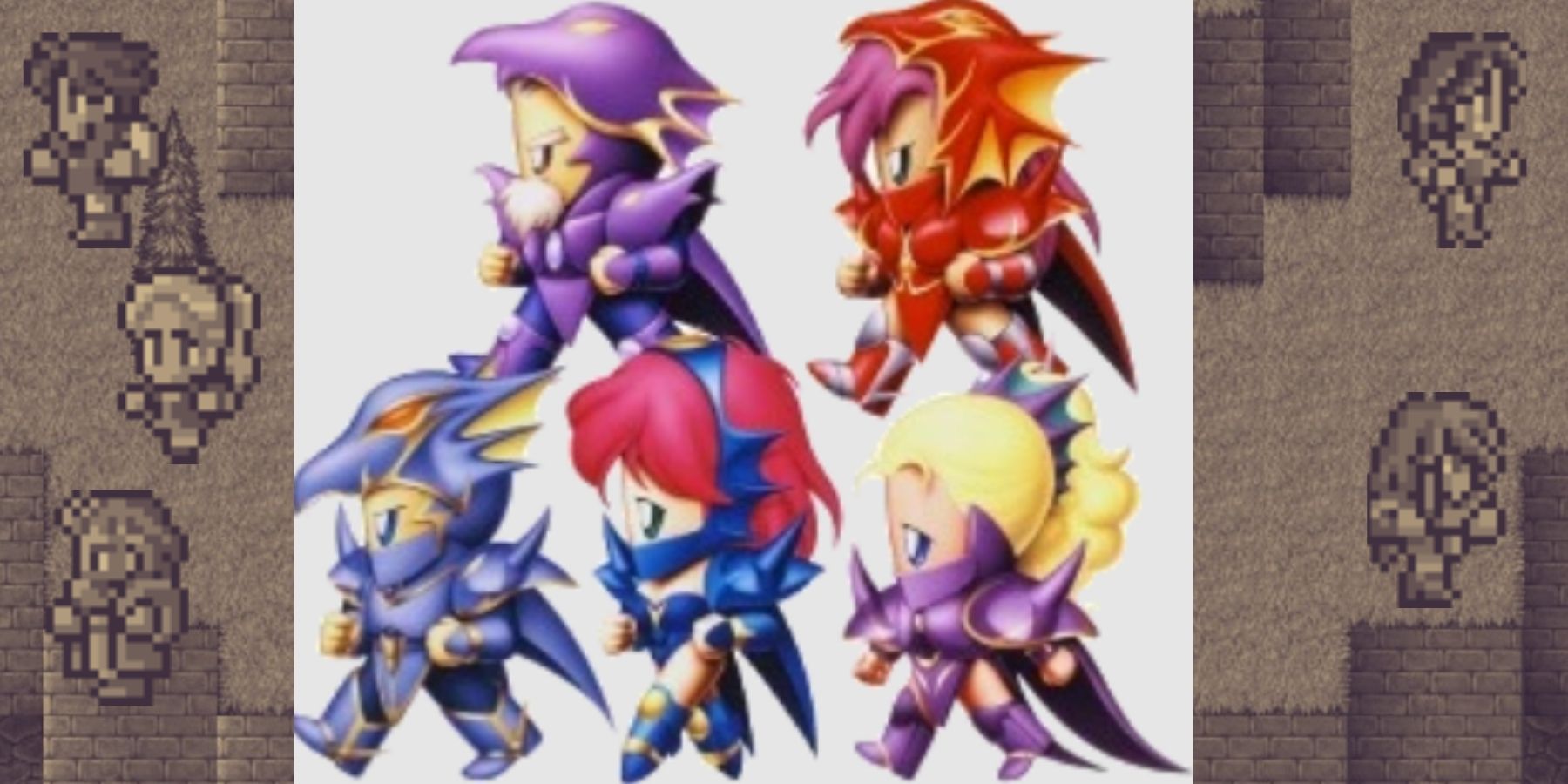 Final Fantasy 5 Dragoon Bartz Klauser Lenna Typhoon Faris Scherwiz Krile Galuf Baldesion