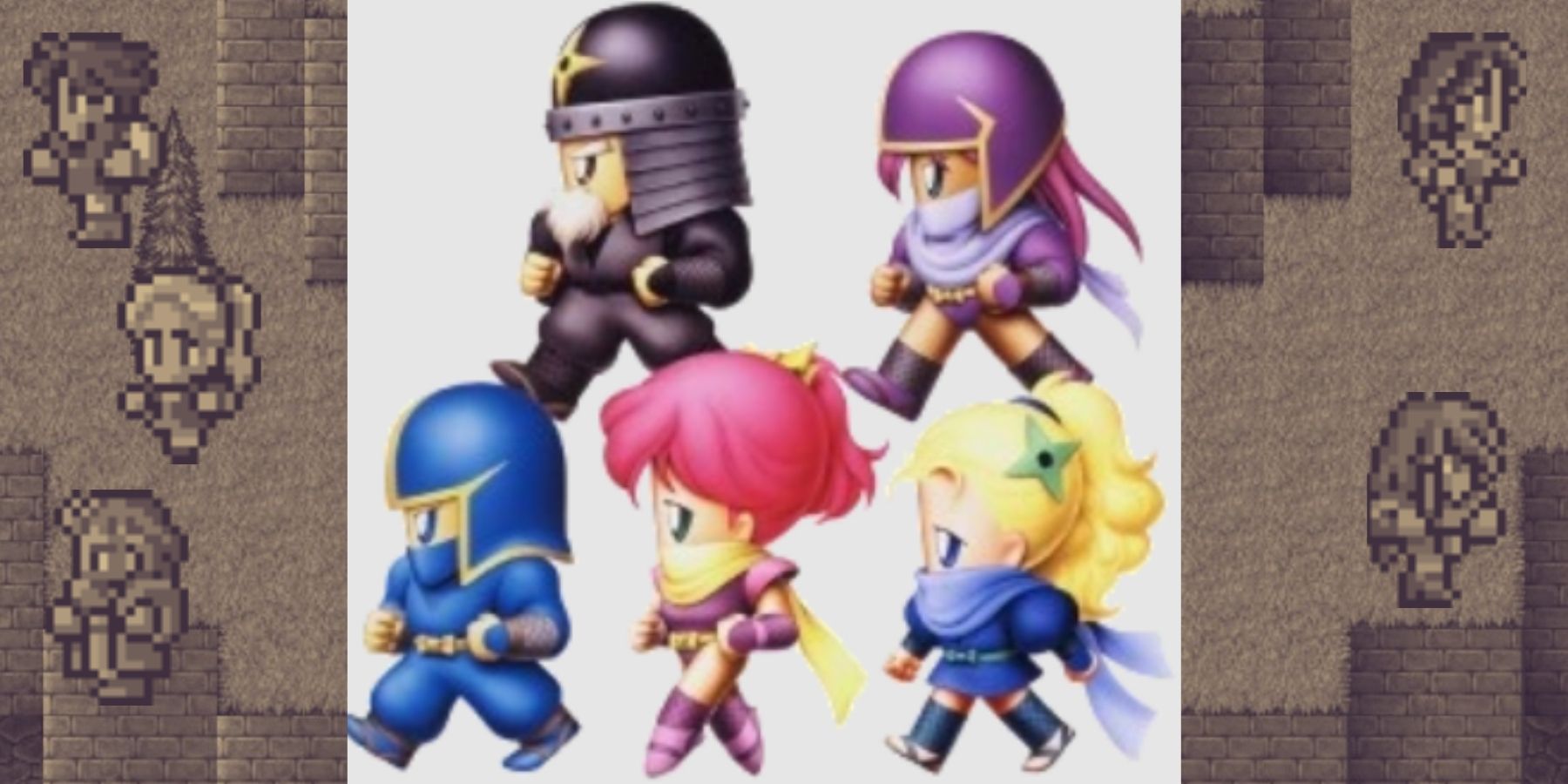 Final Fantasy 5 Ninja Bartz Klauser Lenna Typhoon Faris Scherwiz Krile Galuf Baldesion