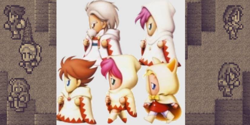Final Fantasy 5 White Mage Bartz Klauser Lenna Typhoon Faris Scherwiz Krile Galuf Baldesion