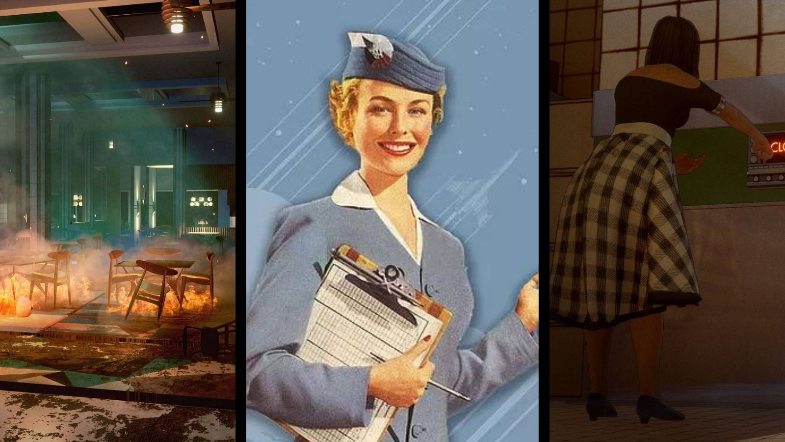 First Class Trouble Residents and Game Screenshot Collage