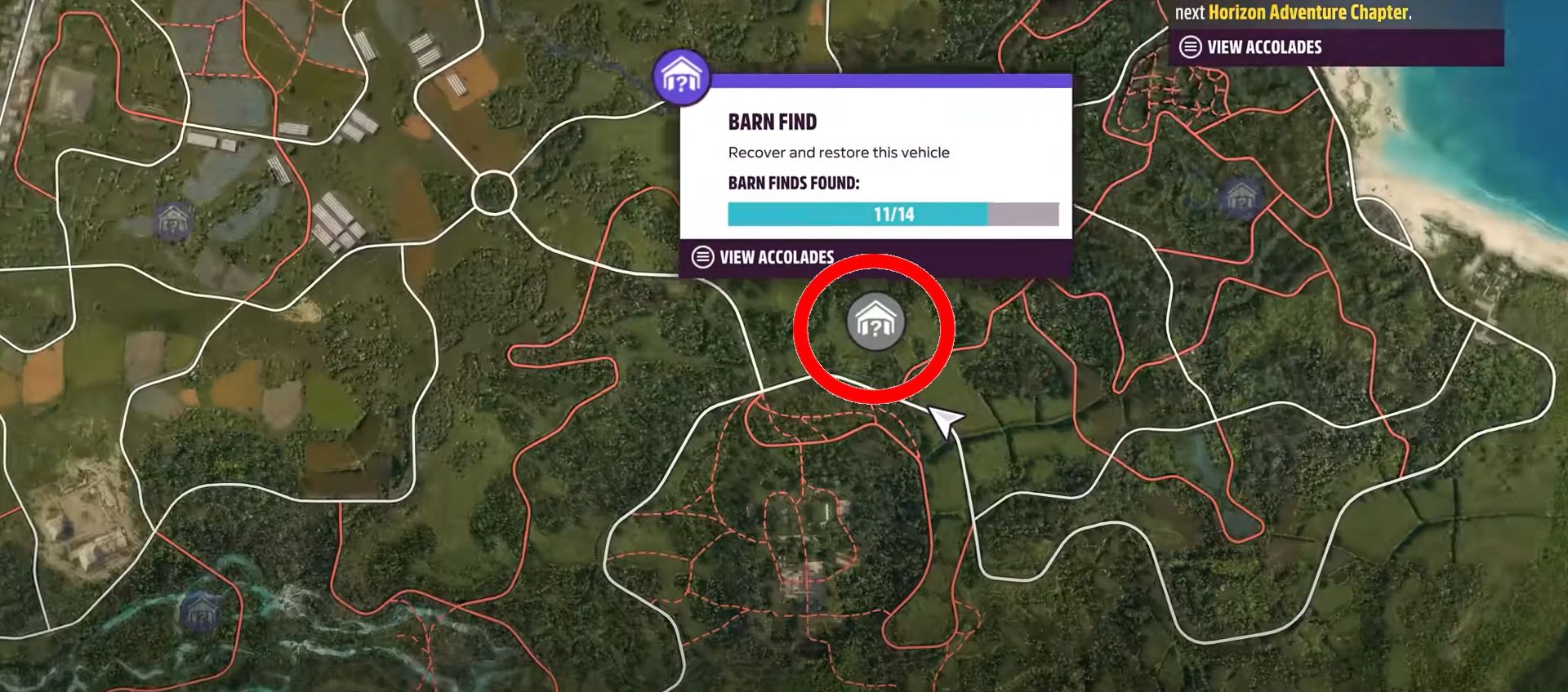 Forza Horizon 5 1999 Dodge Viper Barn Location