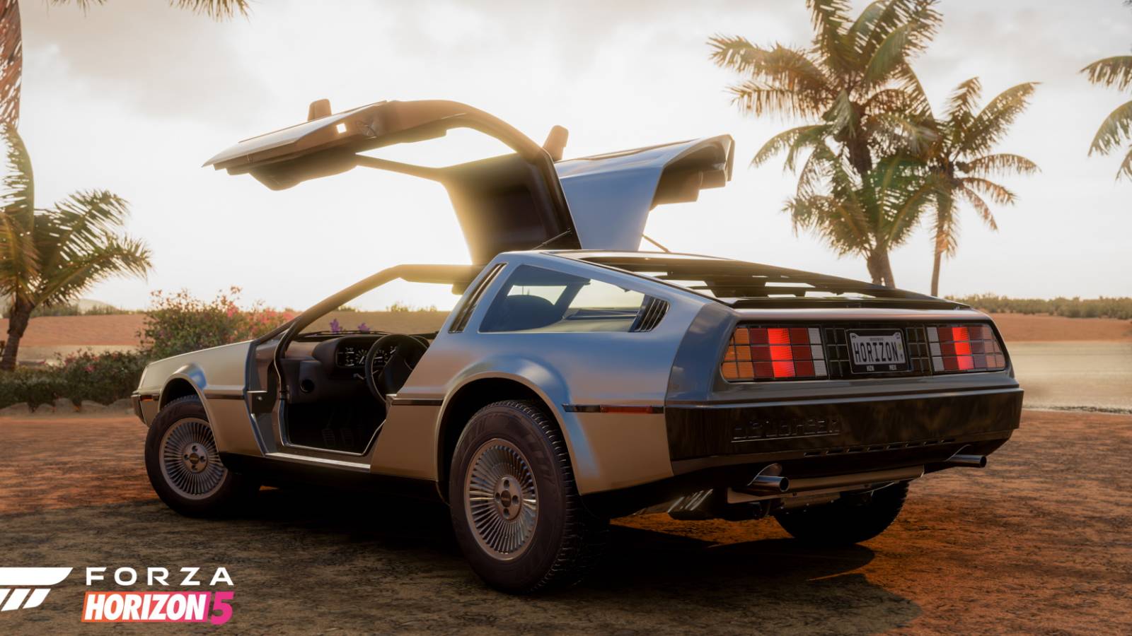 Forza Horizon 5 DeLorean DMC-12 official promotional image