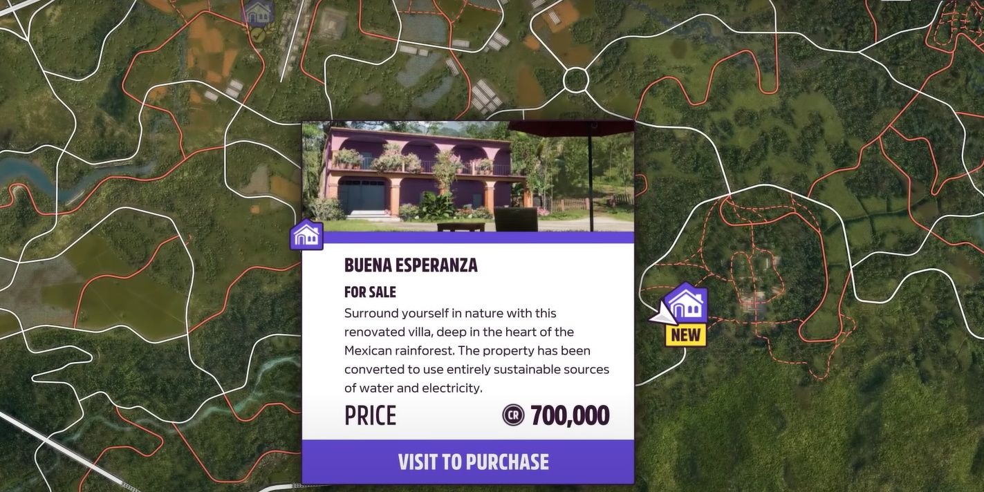 Forza Horizon 5 House Buena Esperanza location with porsche car unlock