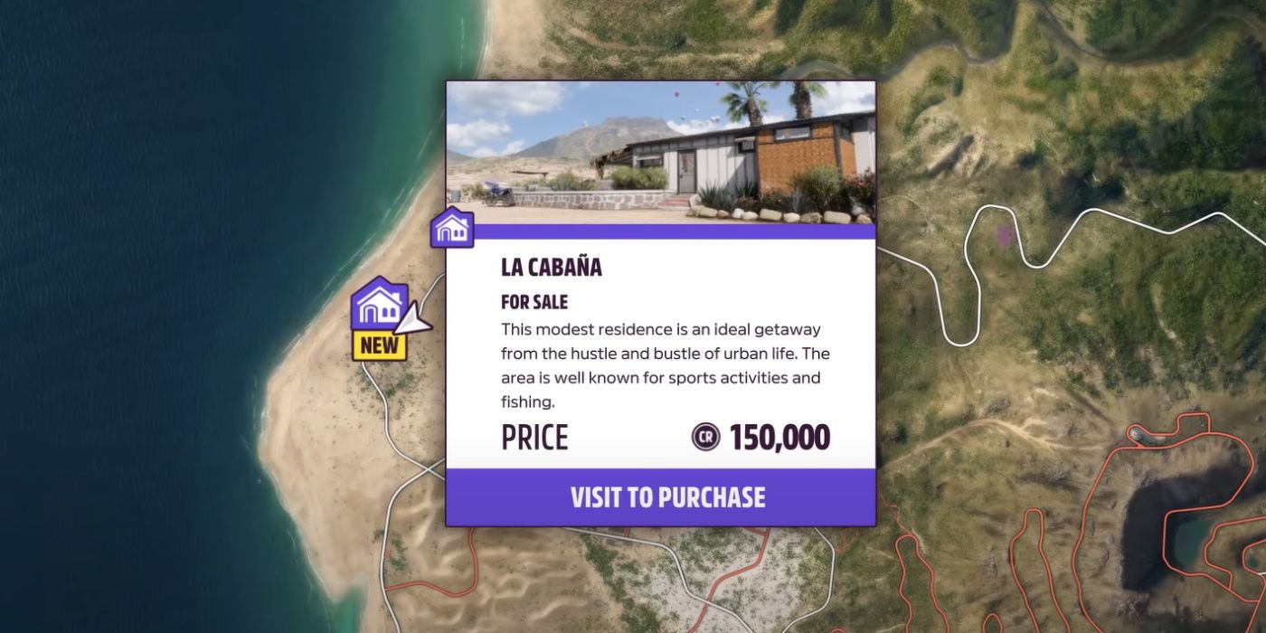Forza Horizon 5 House la cabana location on map with barn find perk