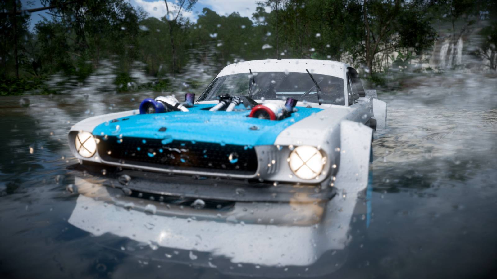 Forza Horizon 5 1965 Hoonigan ford hoonicorn mustang in water