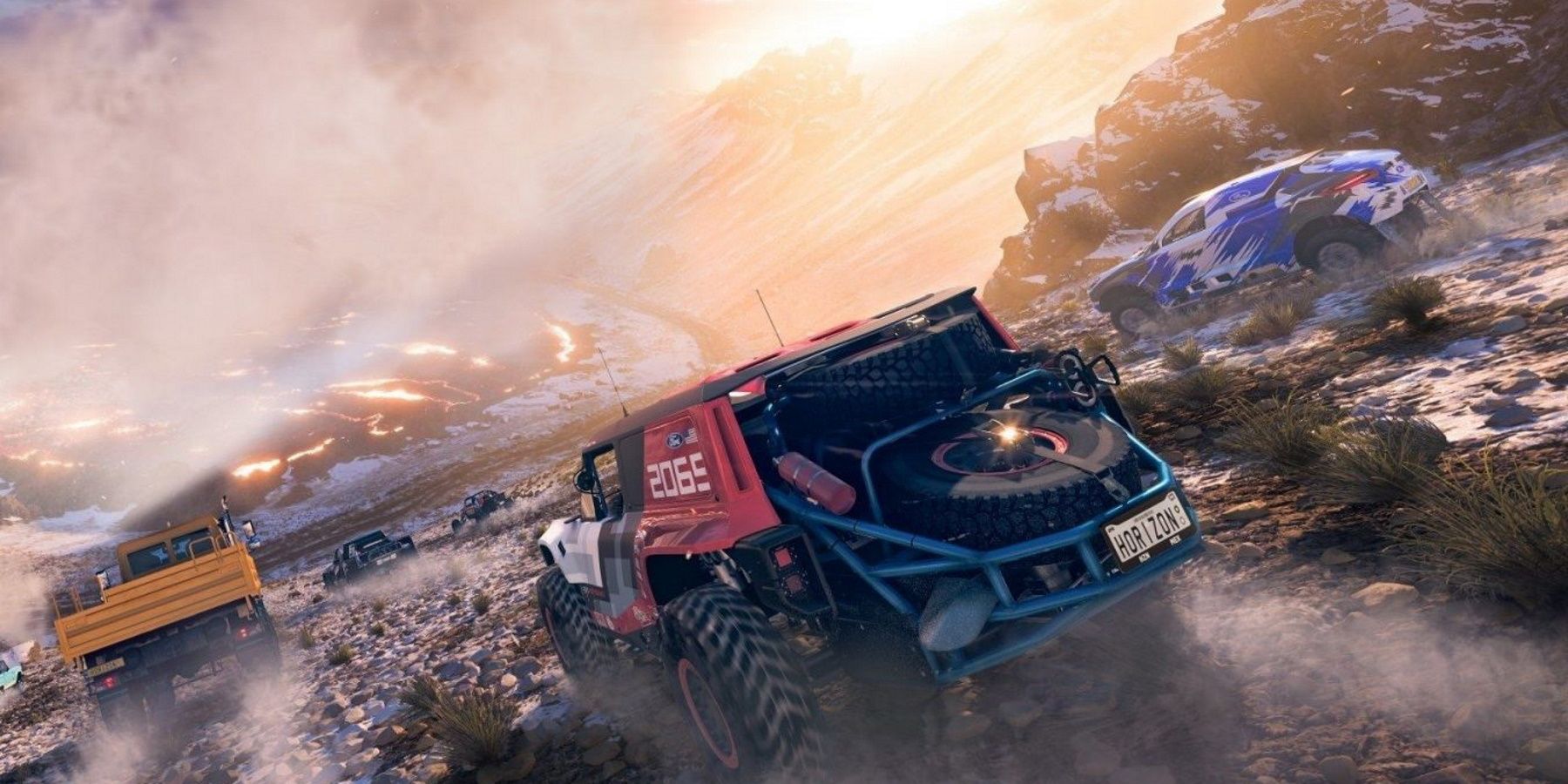 Forza Horizon 5 promotional image of multiple cars