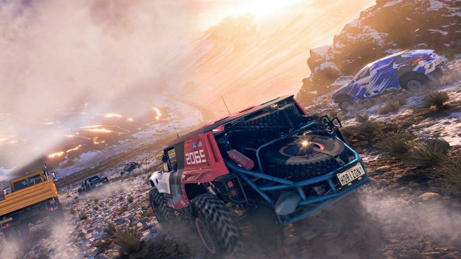 Forza Horizon 5 promotional image of multiple cars