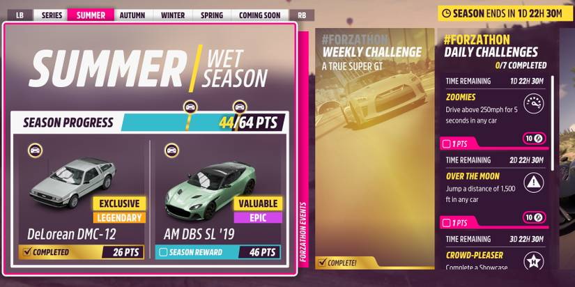Forza Horizon 5 welcome to mexico rewards delorean dmc and am dbs sl 19