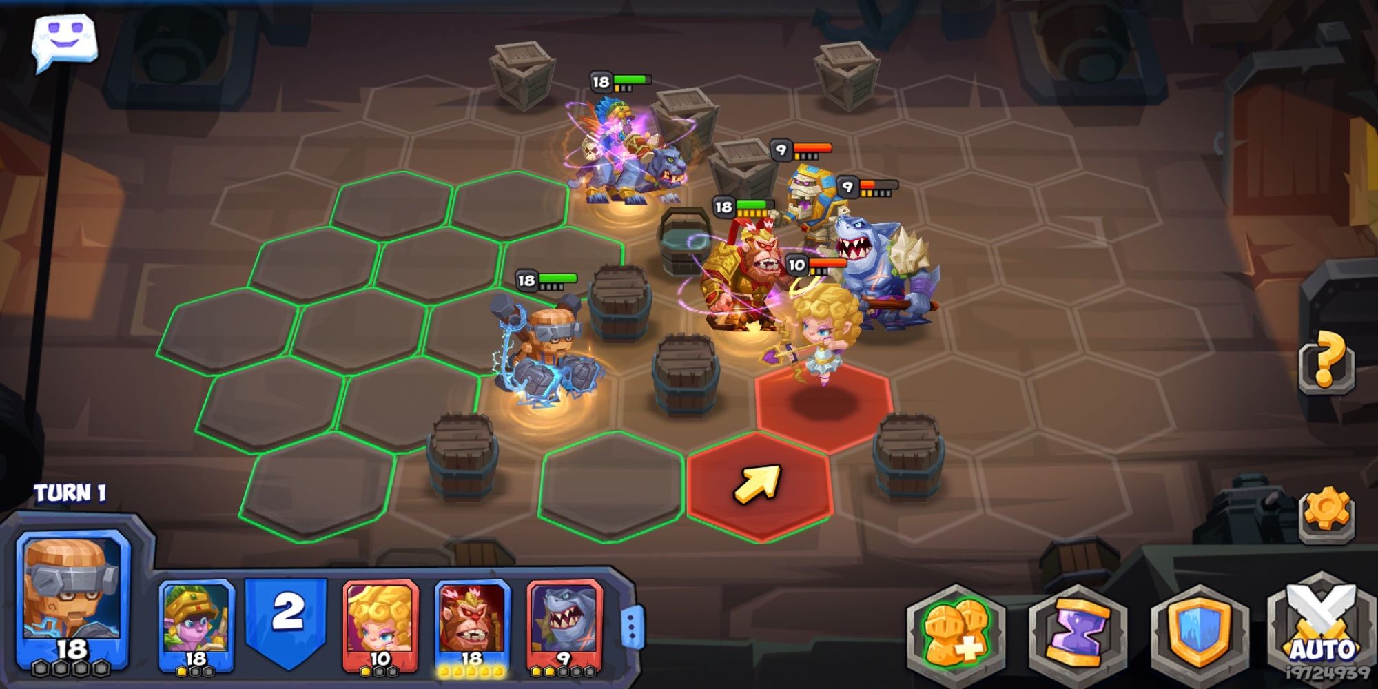 Free-to-play RPGs on Steam - Tactical Monsters Rumble Arena - Cupid, Wukong, and The Mummy in battle