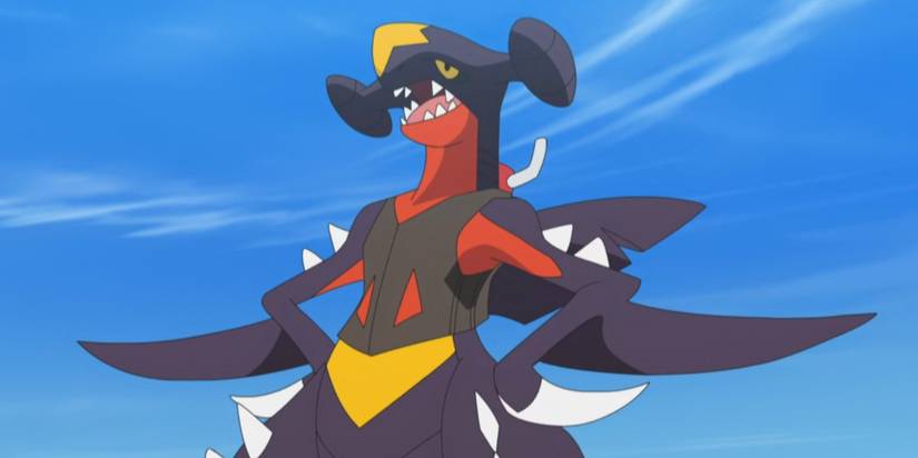Pokemon Garchomp hands on hips