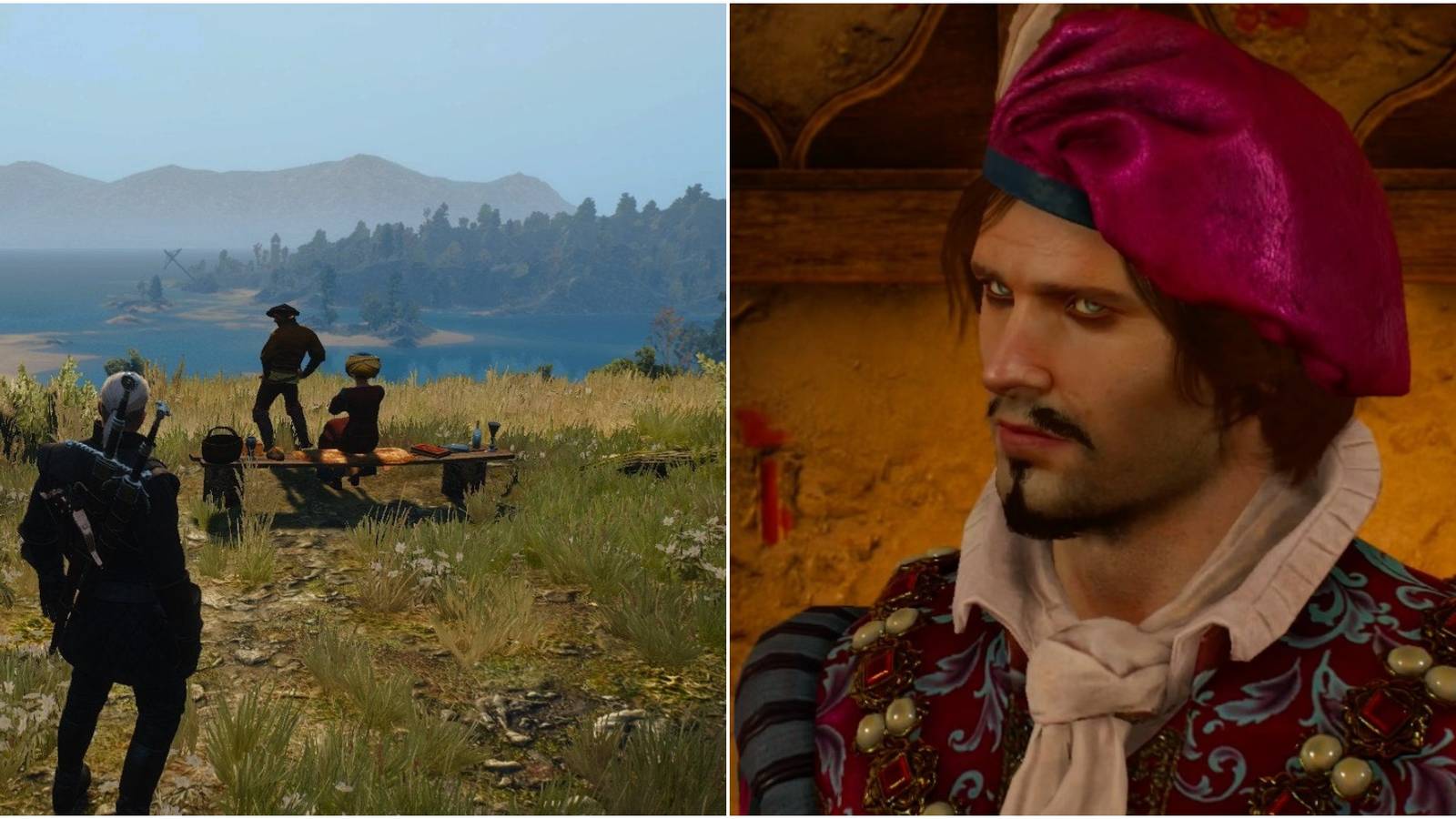 Dandelion, Geralt and Novigrad's Romantic Bench Witcher 3