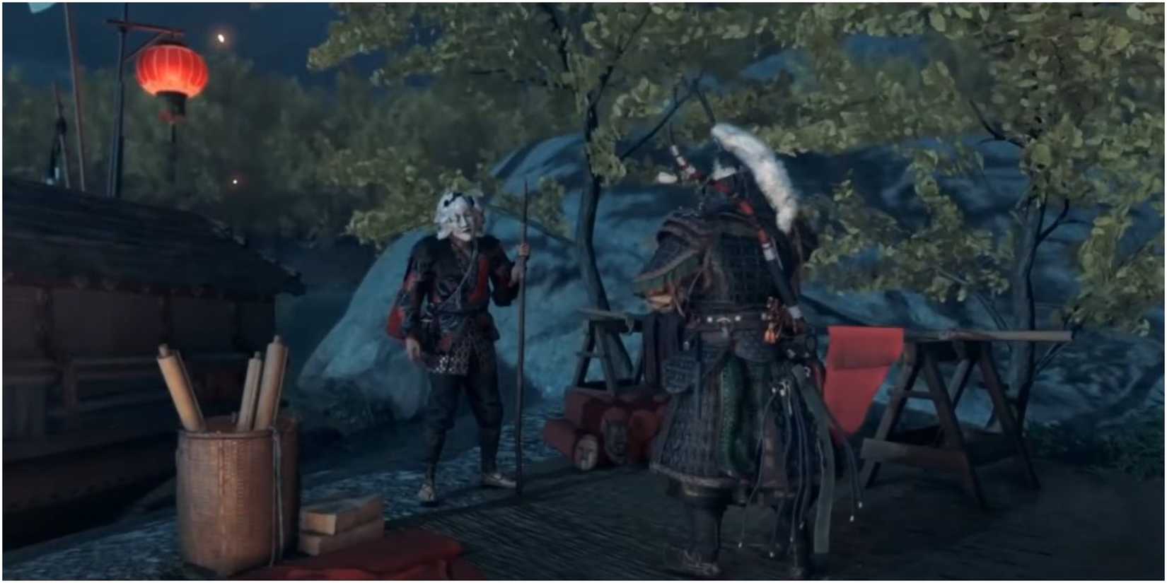 Ghost Of Tsushima Jin Sakai Meeting Baku The Voiceless For The First Time