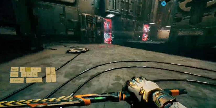 Ghostrunner - Player using dash on the ground