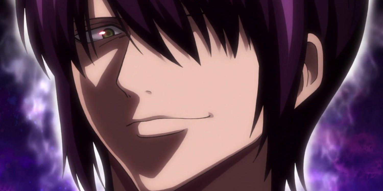 Gintama Takasugi Shinsuke with a menacing grin
