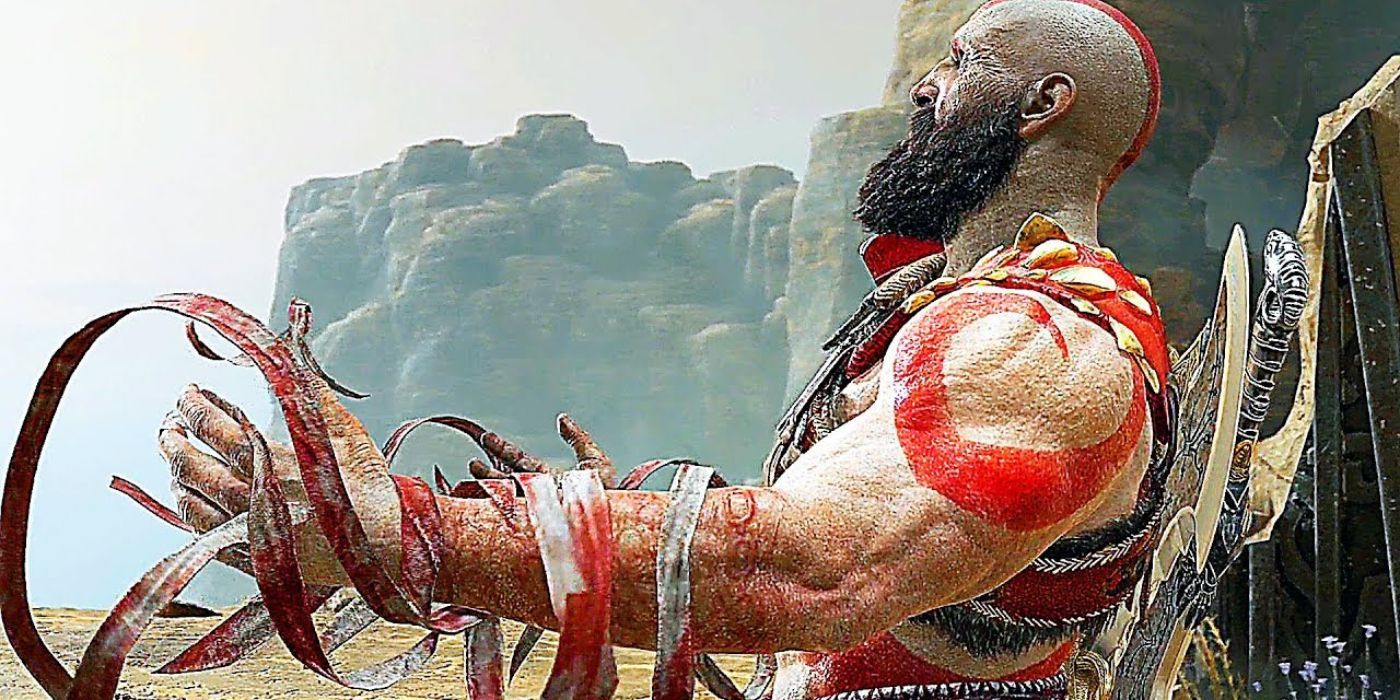God Of War Kratos Unwrapping His Bandages