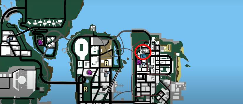 Grand Theft Auto 3 Shotgun Location