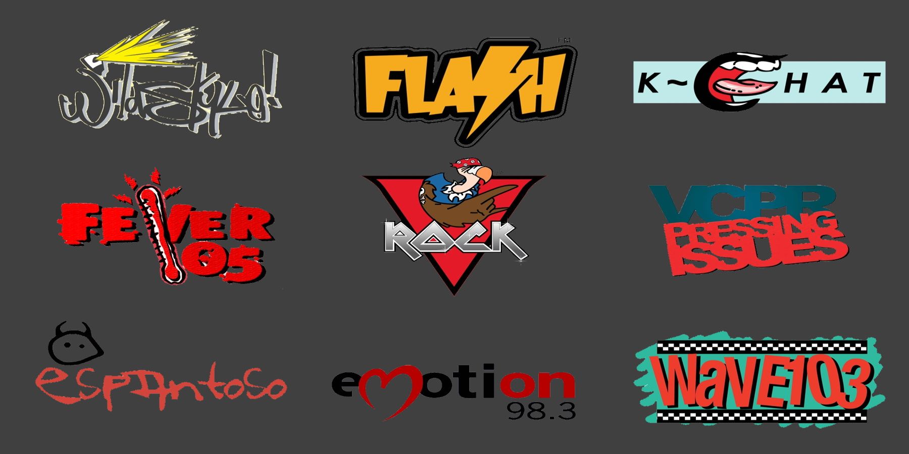 Grand Theft Auto Vice City Radio Station Logos