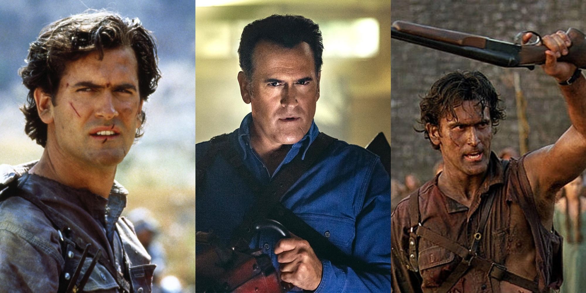 Grooviest Ash Quotes Featured Split Ash Williams from Army of Darkness and Ash VS Evil Dead