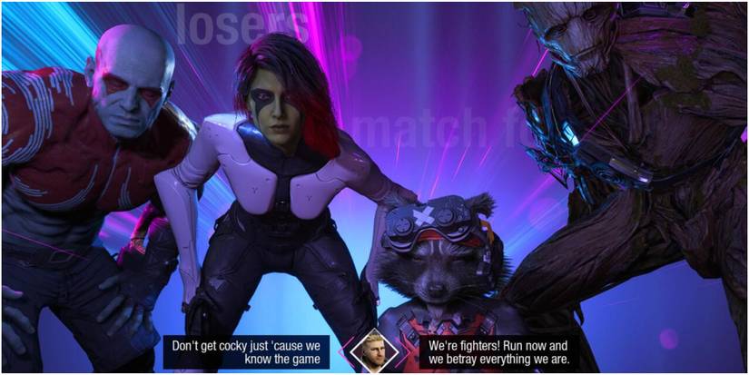 Guardians of the Galaxy huddle choice