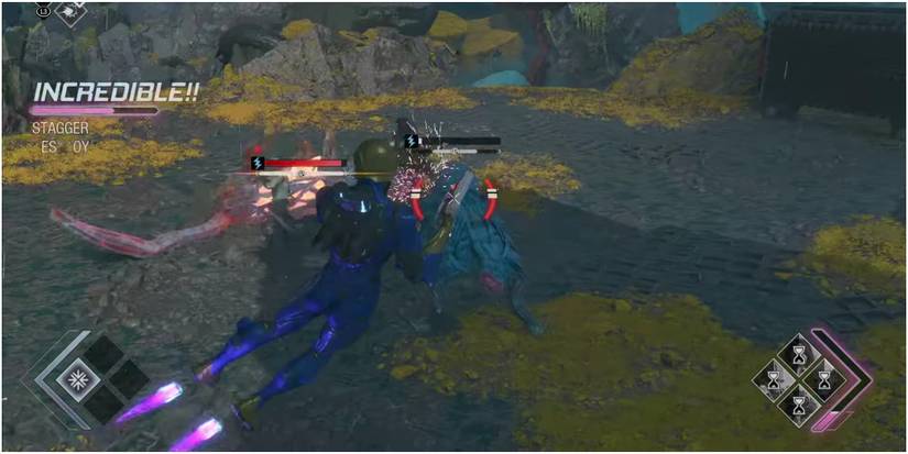 Star-Lord attacking with the Eye of the Hurricane