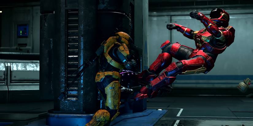 Halo-Infinite---A-Spartan-Running-And-Gunning-And-Tearing-Through-Another-Spartan-1