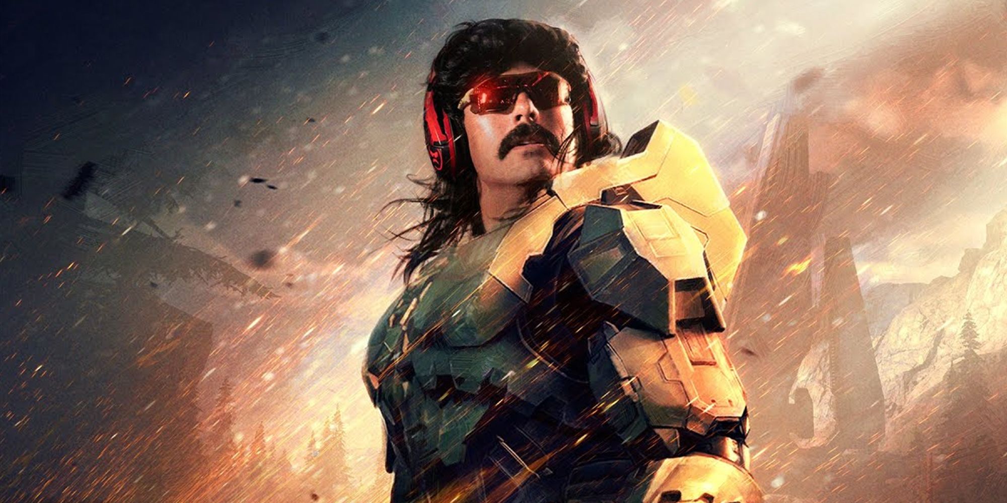 Halo Infinite - Dr Disrespect's Photoshopped Image Of Him As Master Chief