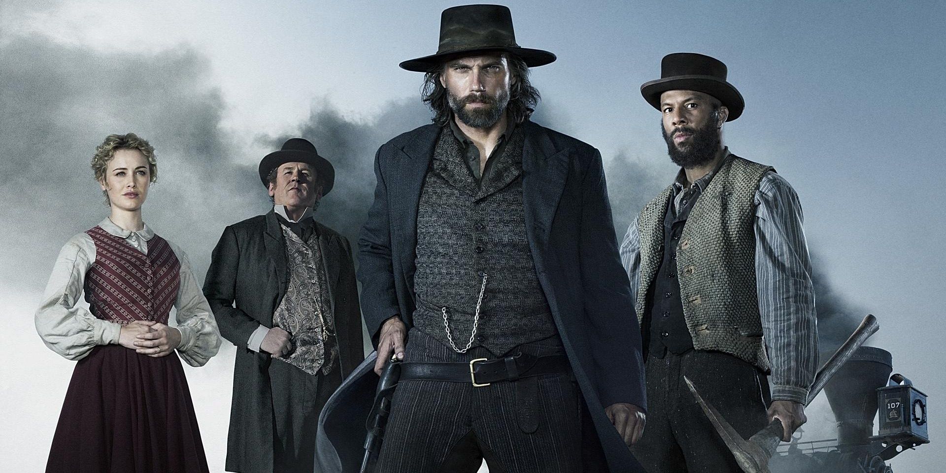Lily, Durant, Bohannon, and Elam in Hell on Wheels