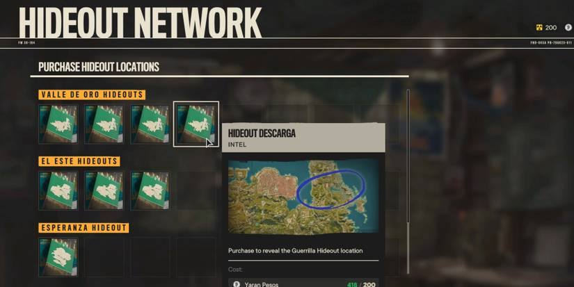 Far Cry 6 Hideout Network Camp Upgrade
