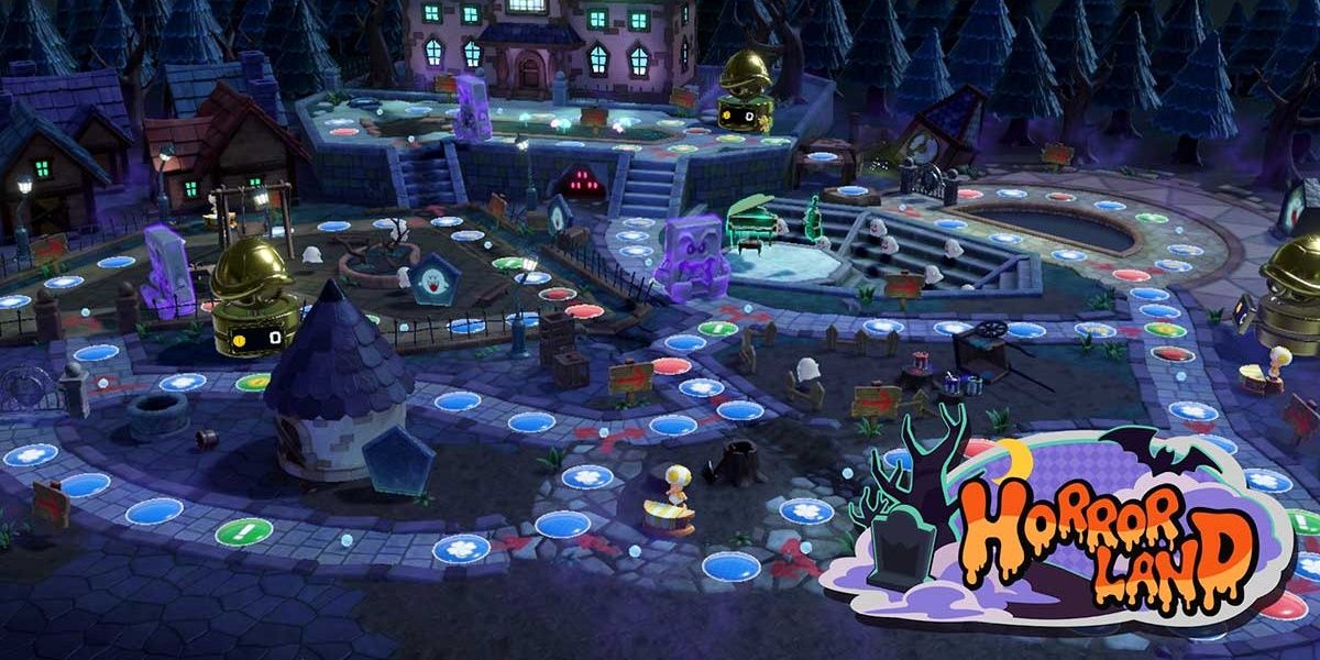 Mario Party Superstars Horror Land Board