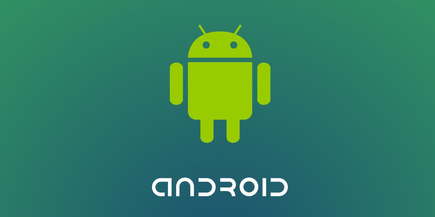 android operating system logo on pale green background