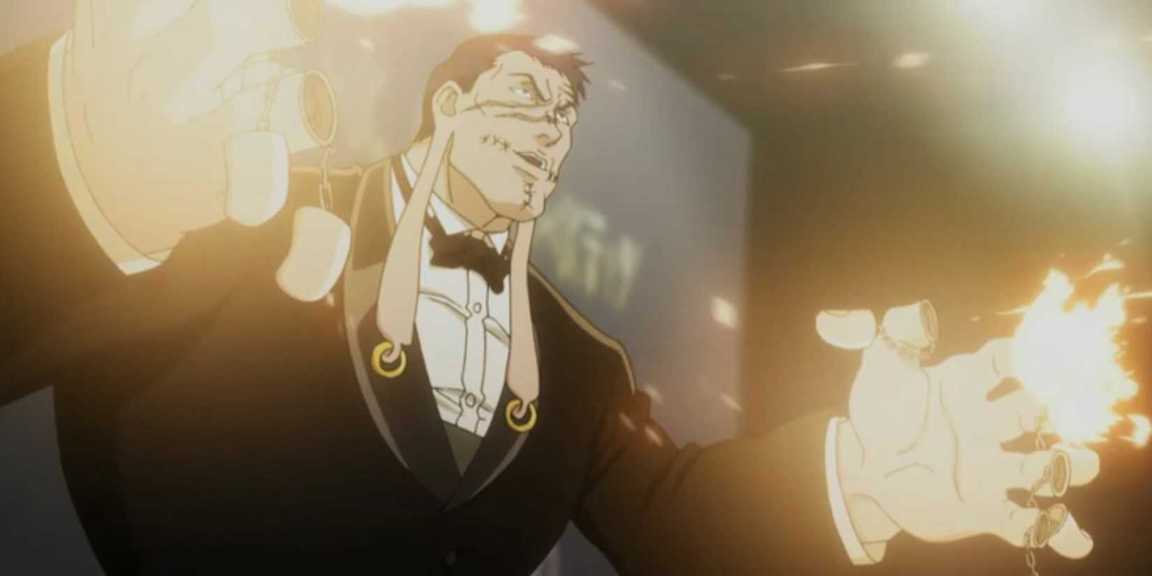 Hunter X Hunter - Phantom Troupe Member Franklin Bordeau Using His Nen Bullets Shot From His Fingertips