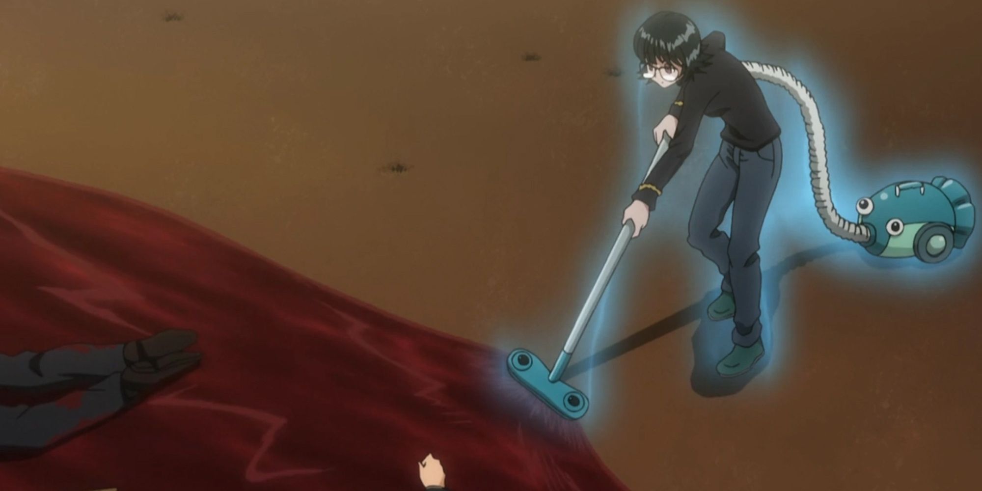 Hunter X Hunter - Phantom Troupe Member Shizuku Using Her Nen Vacuum To Clean Up After Their Killings
