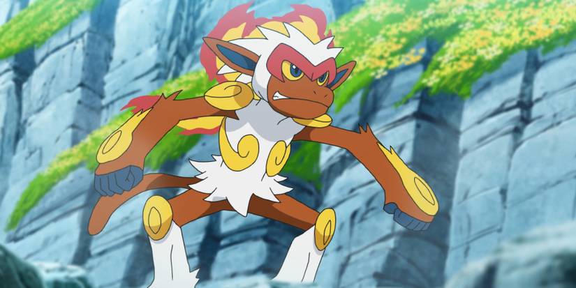 Pokemon Infernape in battle stance