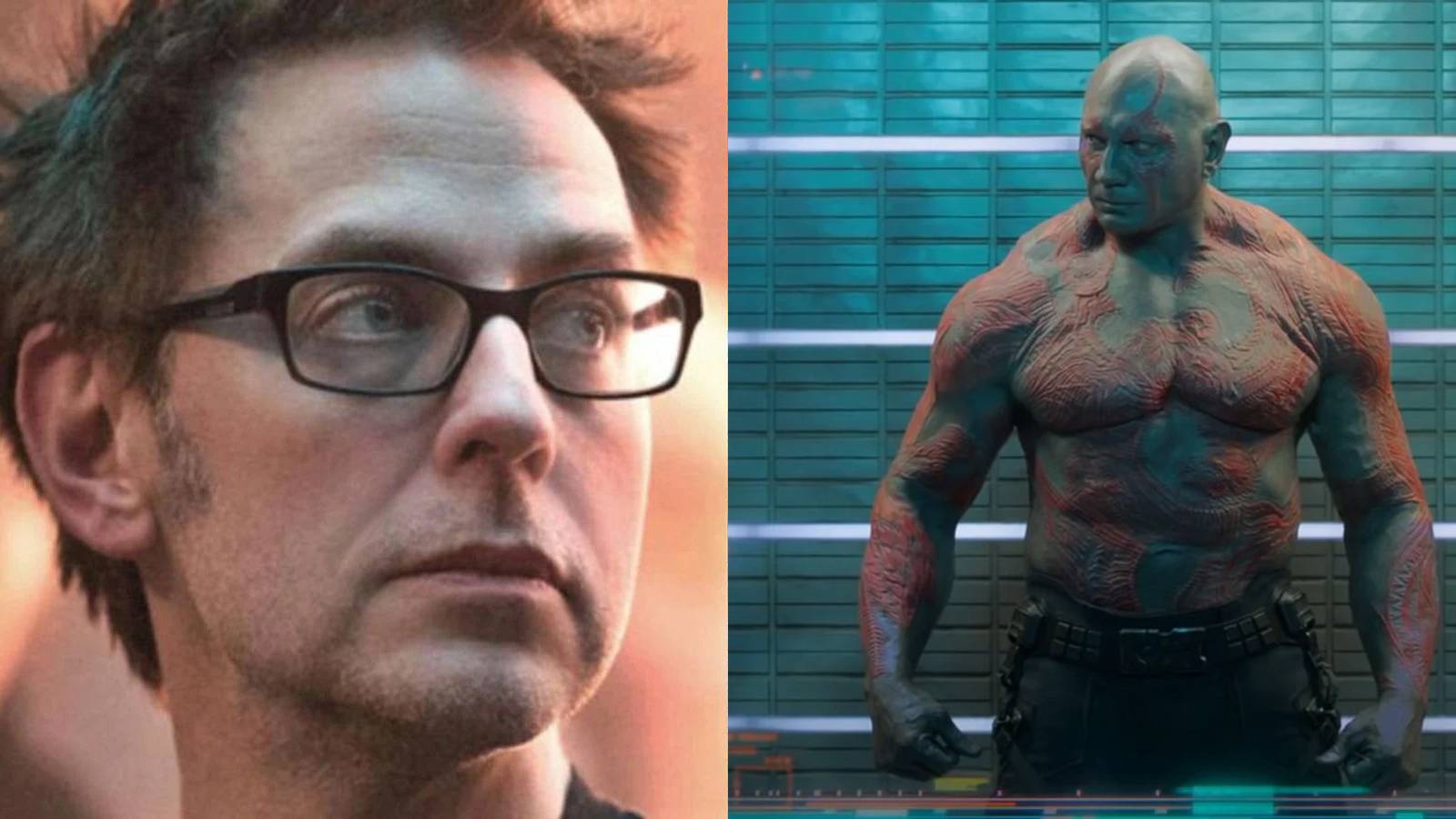 James Gunn and Dave Bautista Drax Guardians of the Galaxy Vol. 3