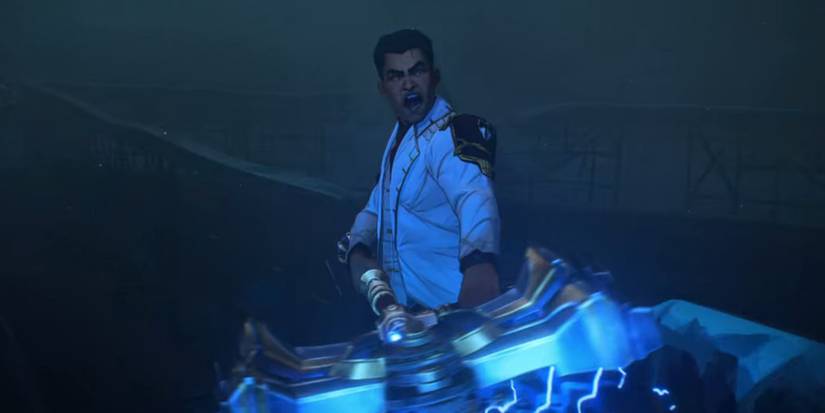 Arcane - Jayce Talis Firing Off His Hextech Hammer