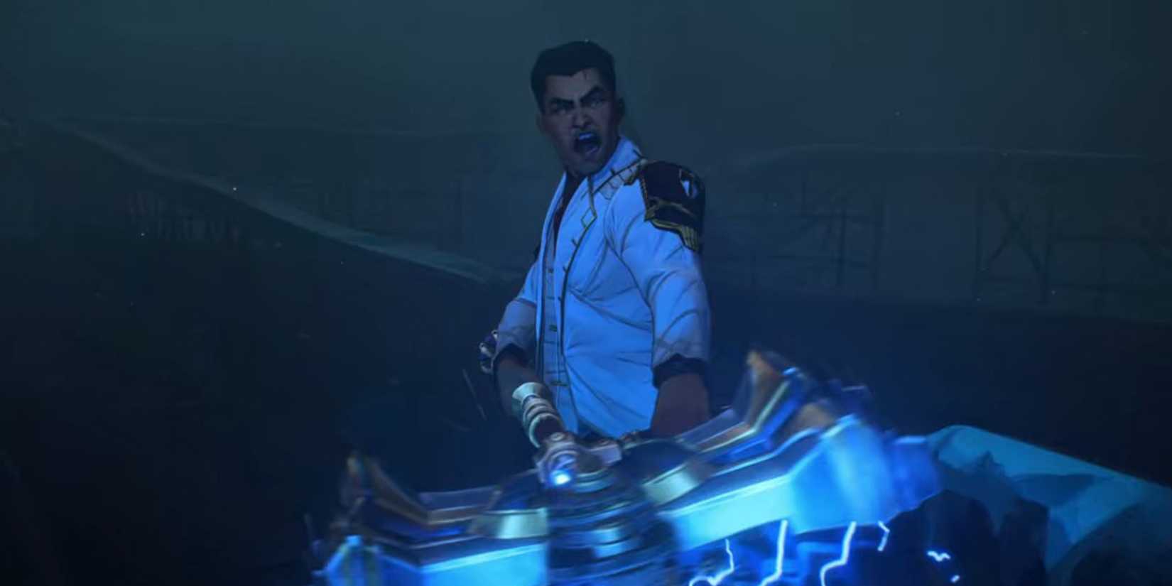 Arcane - Jayce Talis Firing Off His Hextech Hammer