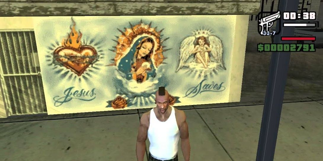 Jesus Saves mural in GTA San Andreas
