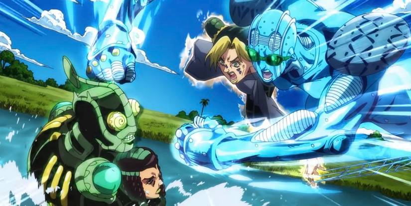 Jolyne and Ermes fighting together