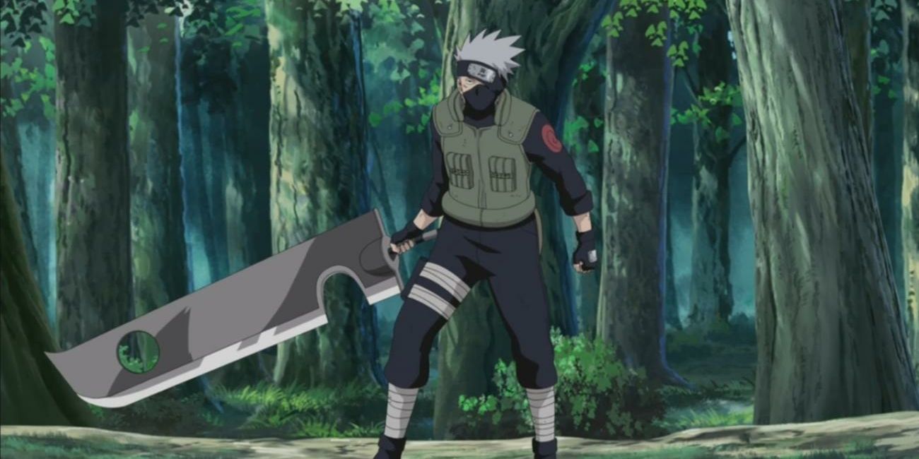 Kakashi with the Executioner's blade